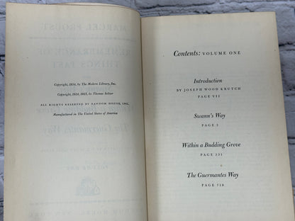 Remembrance of Things Past by Marcel Proust [2 Volume Set · Random House · 1932]