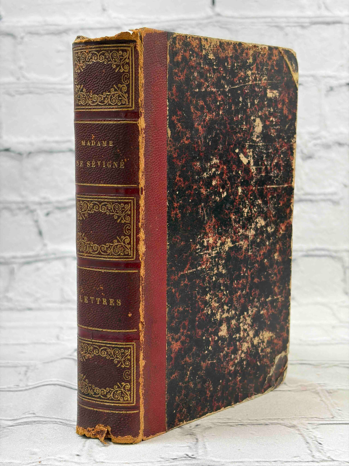 Lettres de Mme de Sevigne, 1851 Firmin Didot - spine and front cover