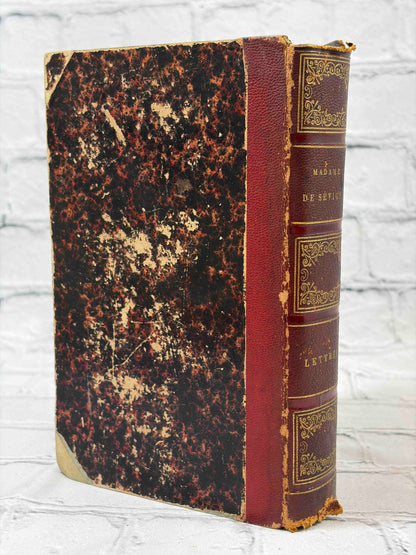 Lettres de Mme de Sevigne, 1851 Firmin Didot - front cover and spine