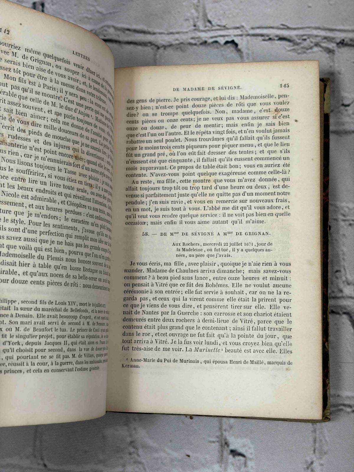 Lettres de Mme de Sevigne, 1851 Firmin Didot - interior pages