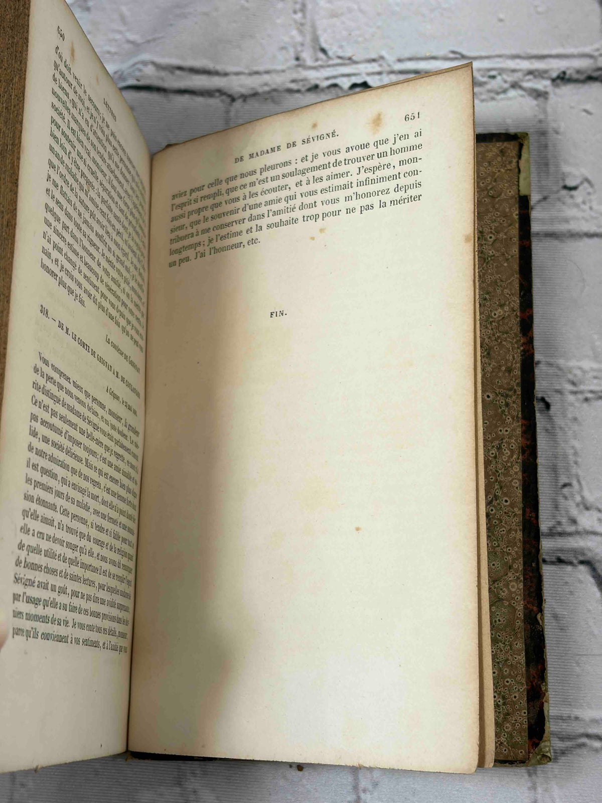 Lettres de Mme de Sevigne, 1851 Firmin Didot - interior pages