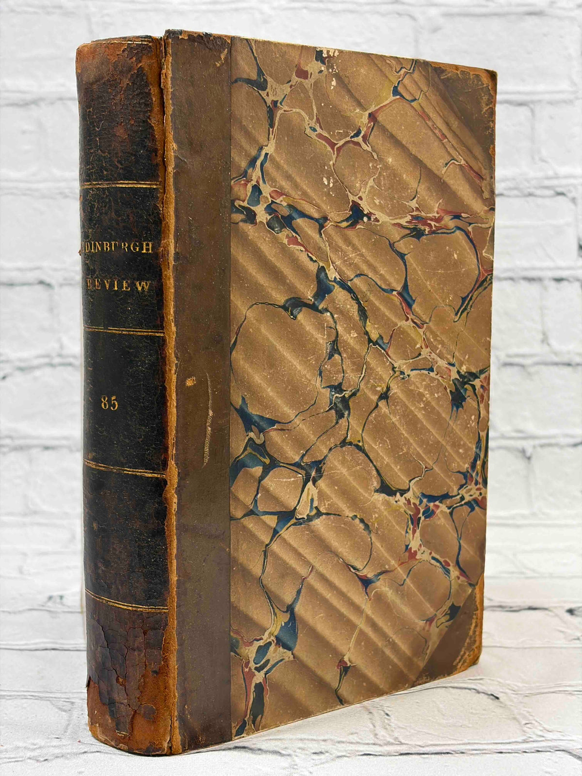 The Edinburgh Review Vol. 85, 1847 - spine and front board