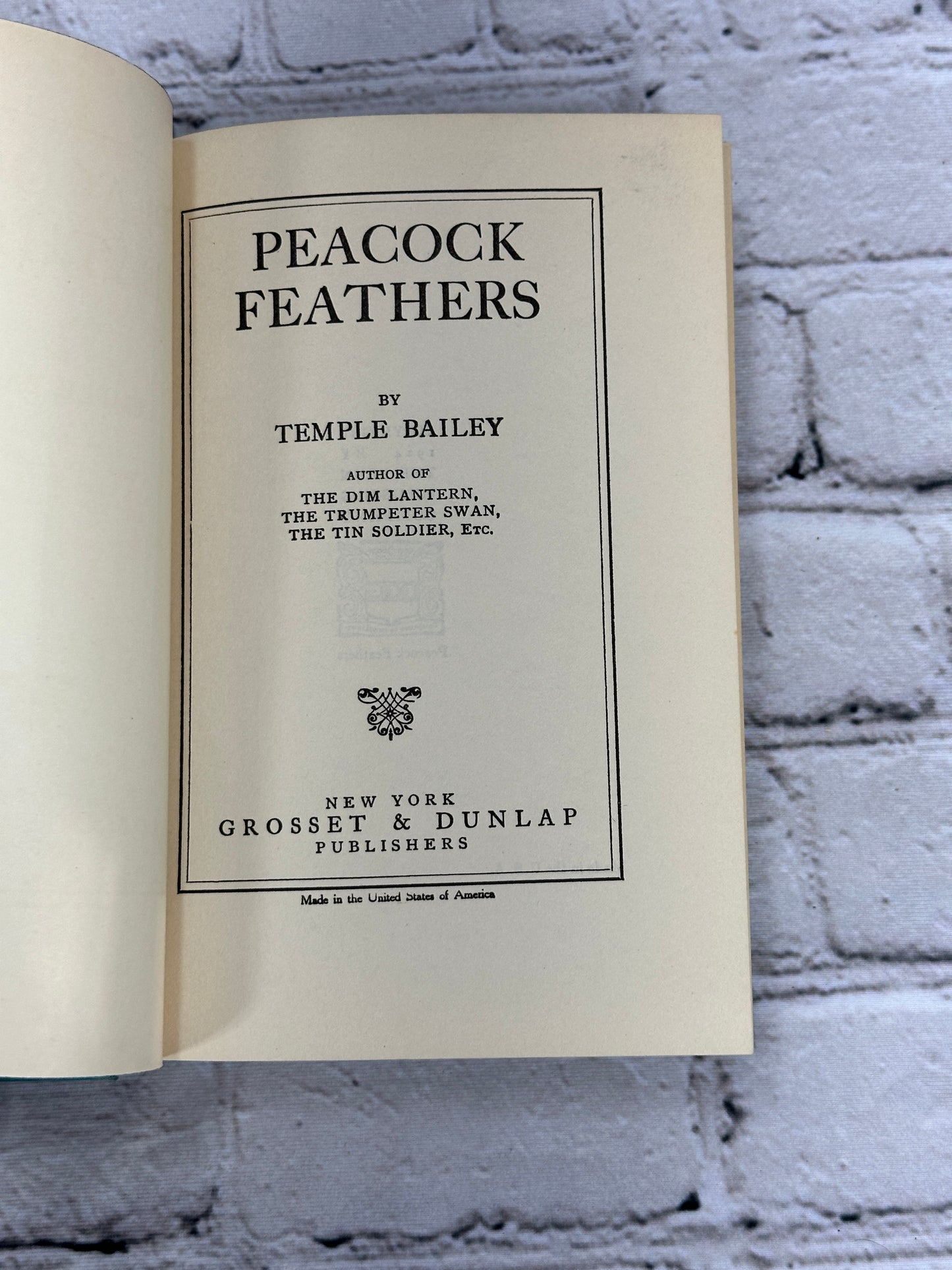 Peacock Feathers by Temple Bailey [1924]