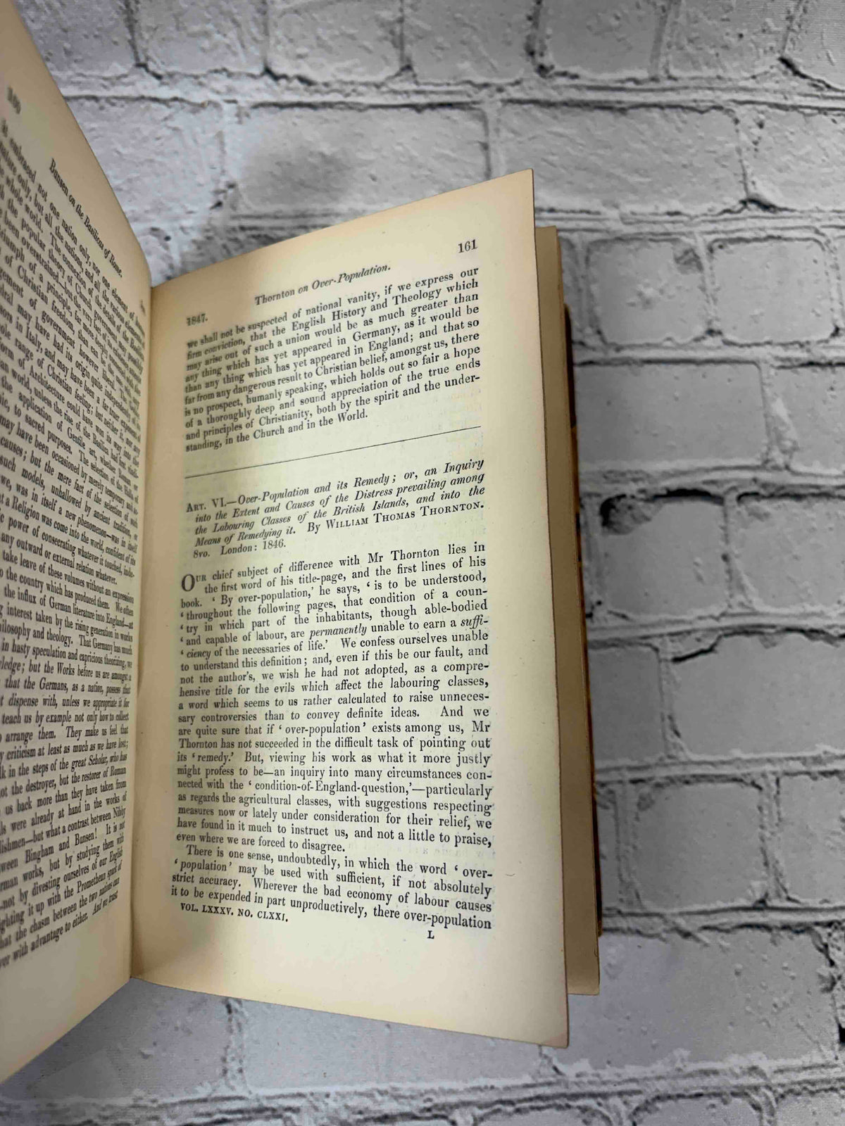 The Edinburgh Review Vol. 85, 1847 - interior pages