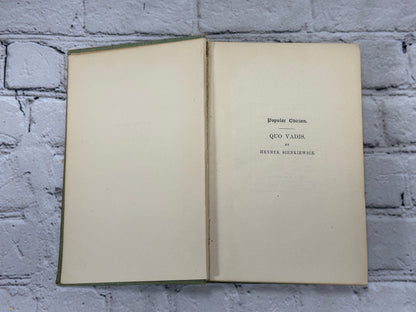 Quo Vadis By Henryk Sienkiewicz [Popular Edition · 1897]