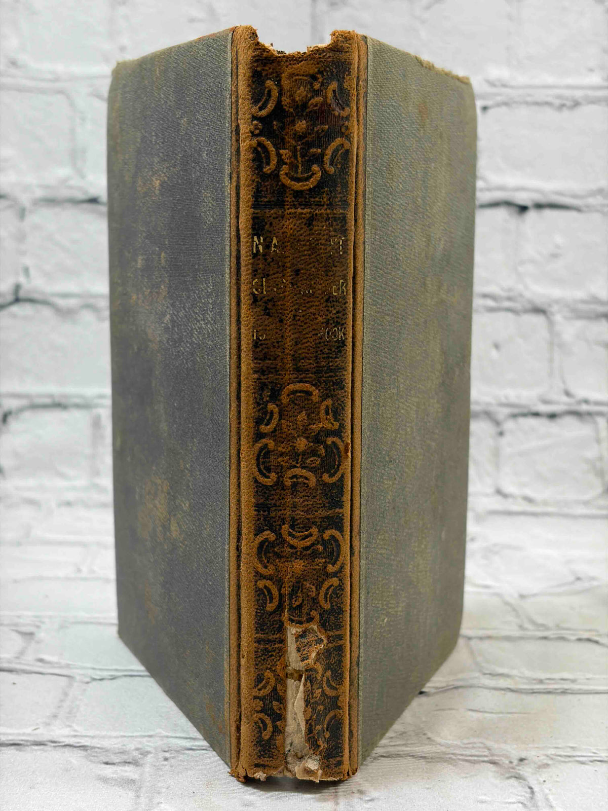 Tower's Fifth Reader by David B. Tower, 1854 - spine