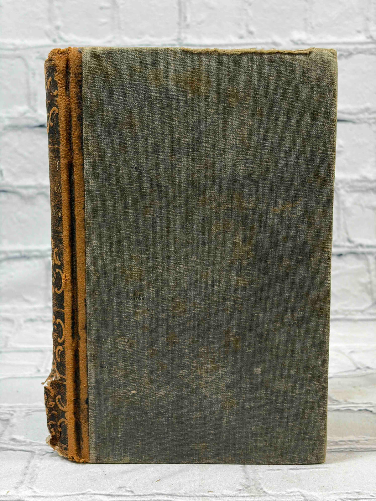 Tower's Fifth Reader by David B. Tower, 1854 - front cover and spine