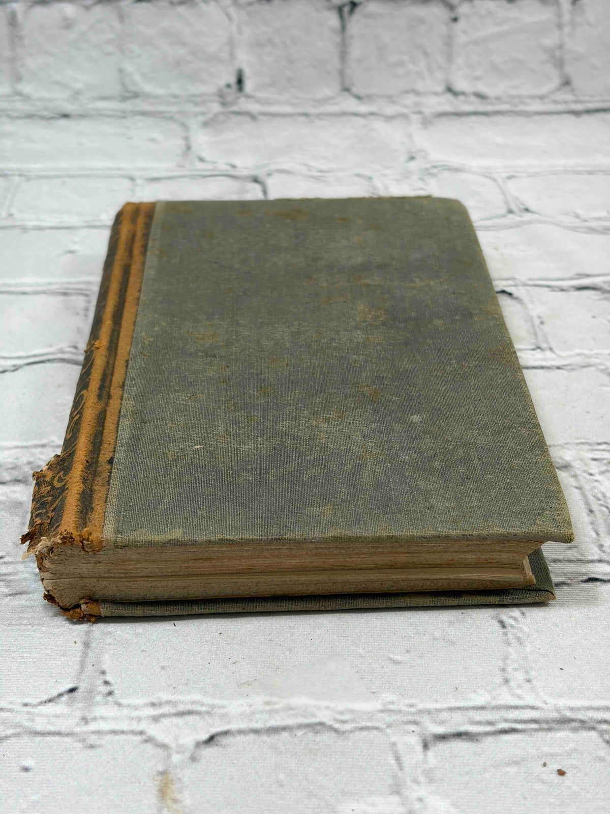 Tower's Fifth Reader by David B. Tower, 1854 - top view of front cover