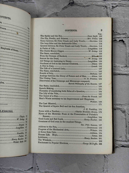 Tower's Fifth Reader by David B. Tower, 1854 - interior pages