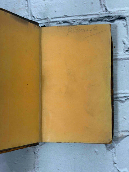 The Tales of the Genii Vol. II, Cooke's Edition - front endpapers with owner signature