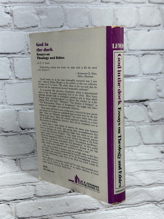 God in the Dock Essays on Theology & Ethics by C.S. Lewis [1977 · 5th Print]