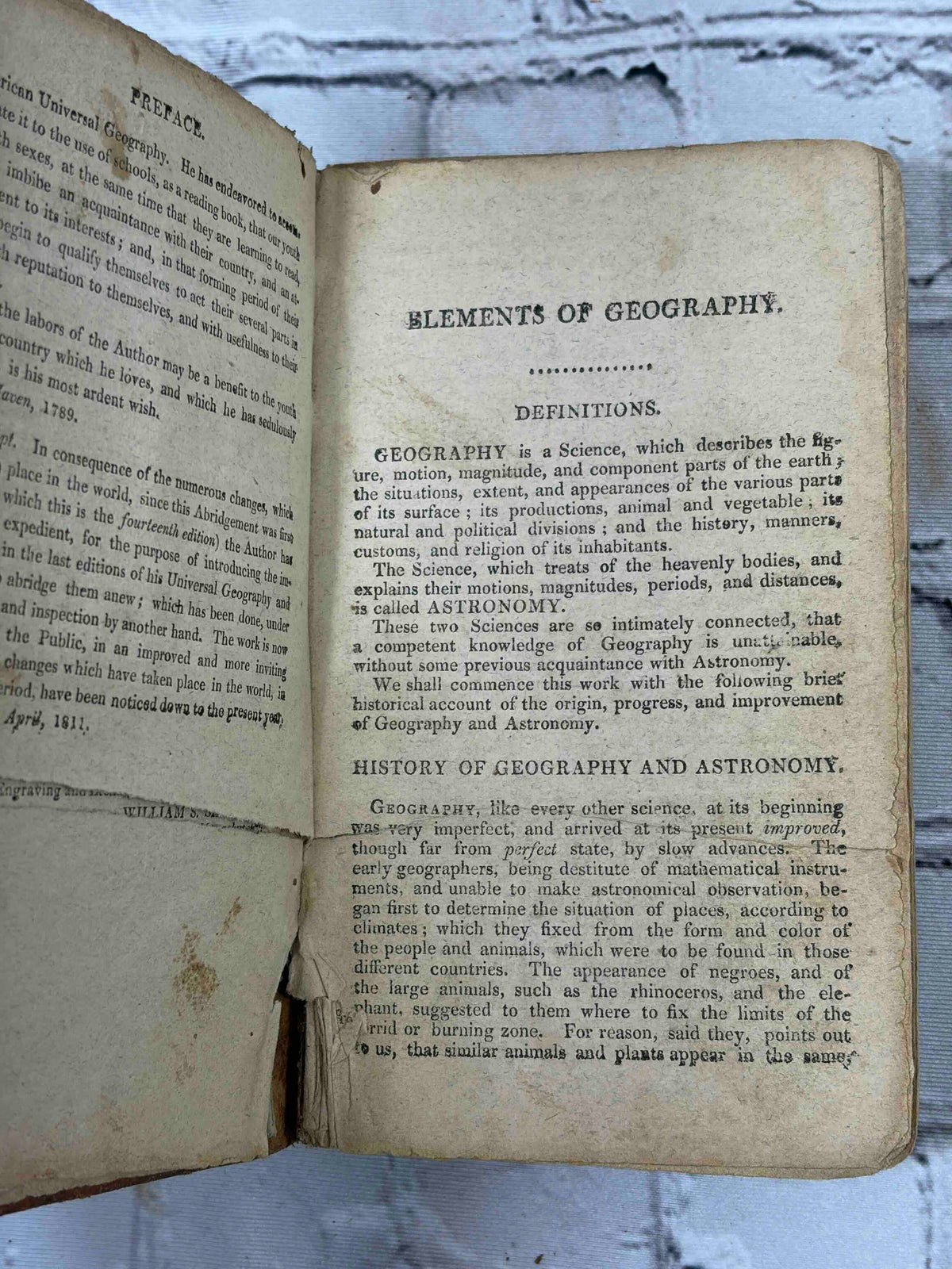 Geography Made Easy by Jedidiah Morse, 1813 Boston - interior pages