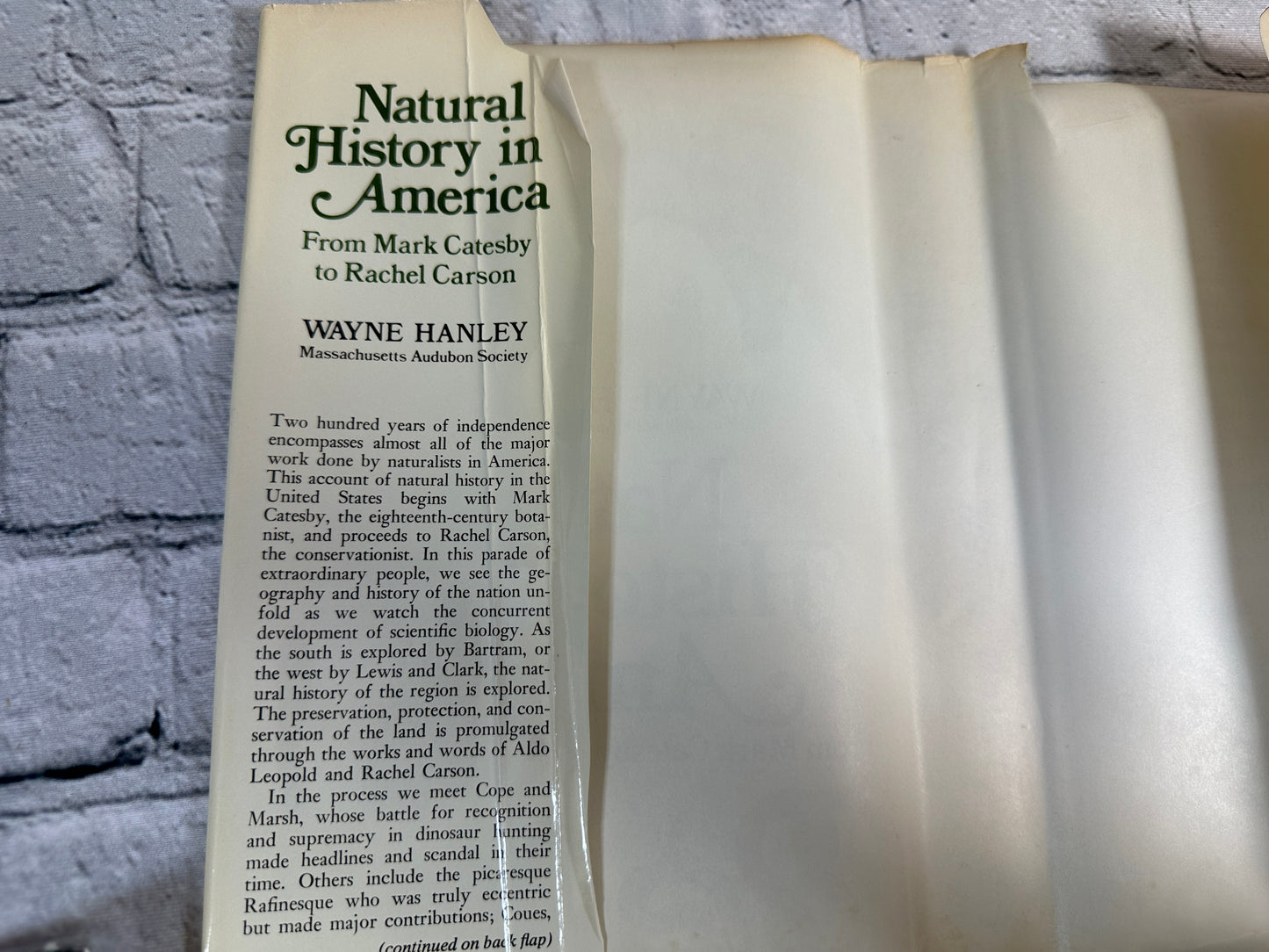 Natural History in America From Mark Catesby to Rachel.. by Wayne Hanley [1977]