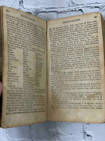 Geography Made Easy by Jedidiah Morse, 1813 Boston - interior pages