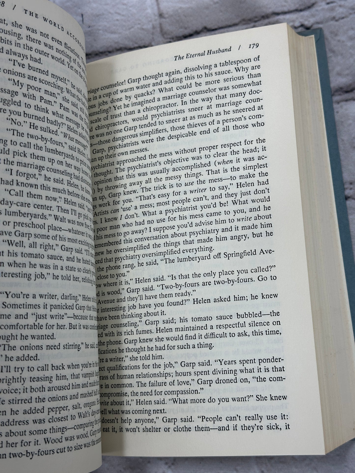The World According To Garp By John Irving [Reprint by Book Thrift · 1978]