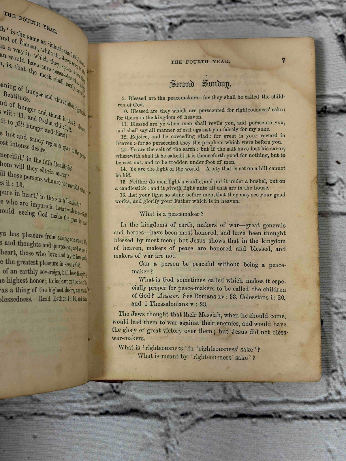 The Fourth Year Sunday-School Text-Book by Charles E. Knox, 1869 - interior pages