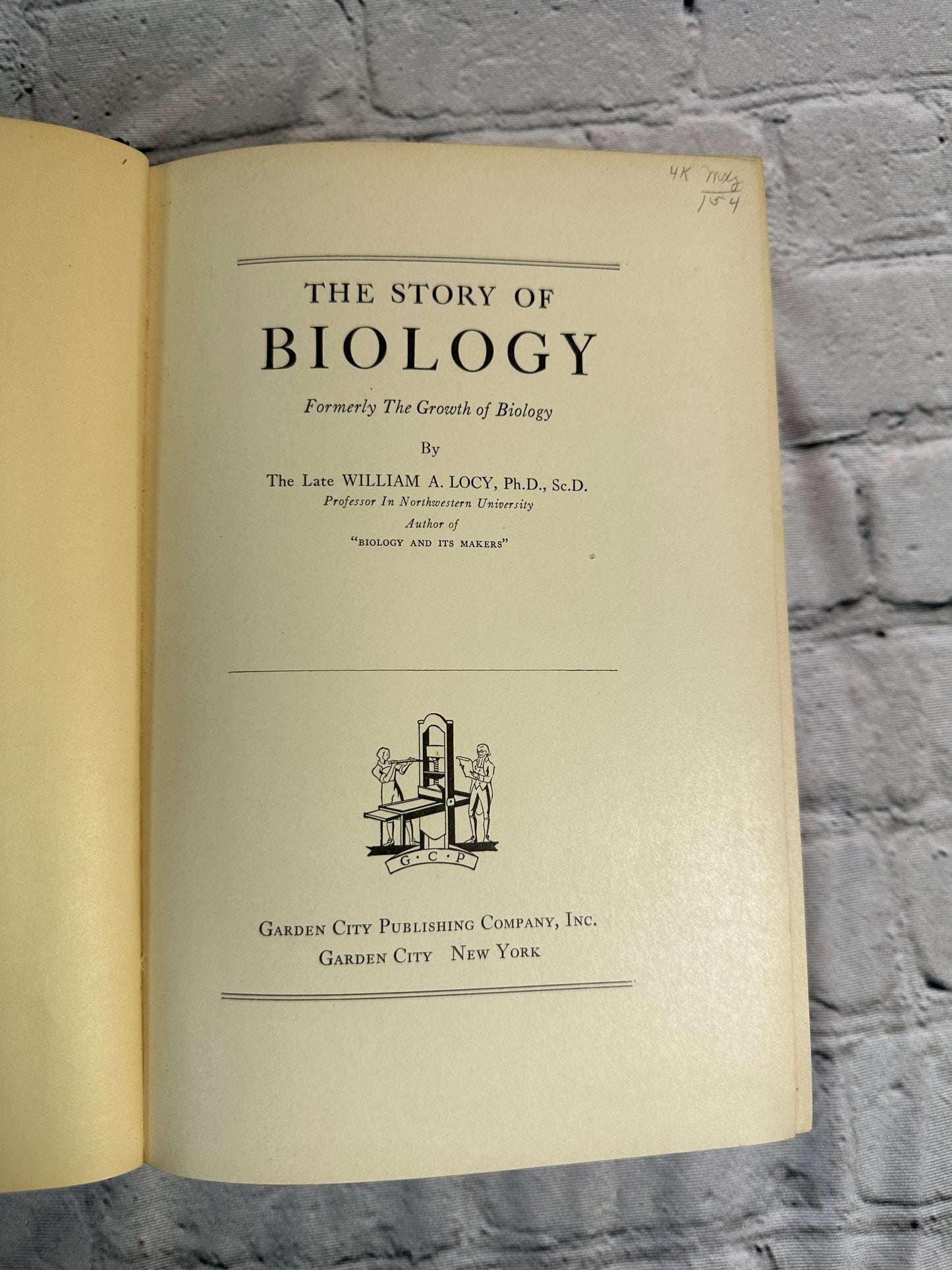 The Story of Biology By William Albert Locy [1925]