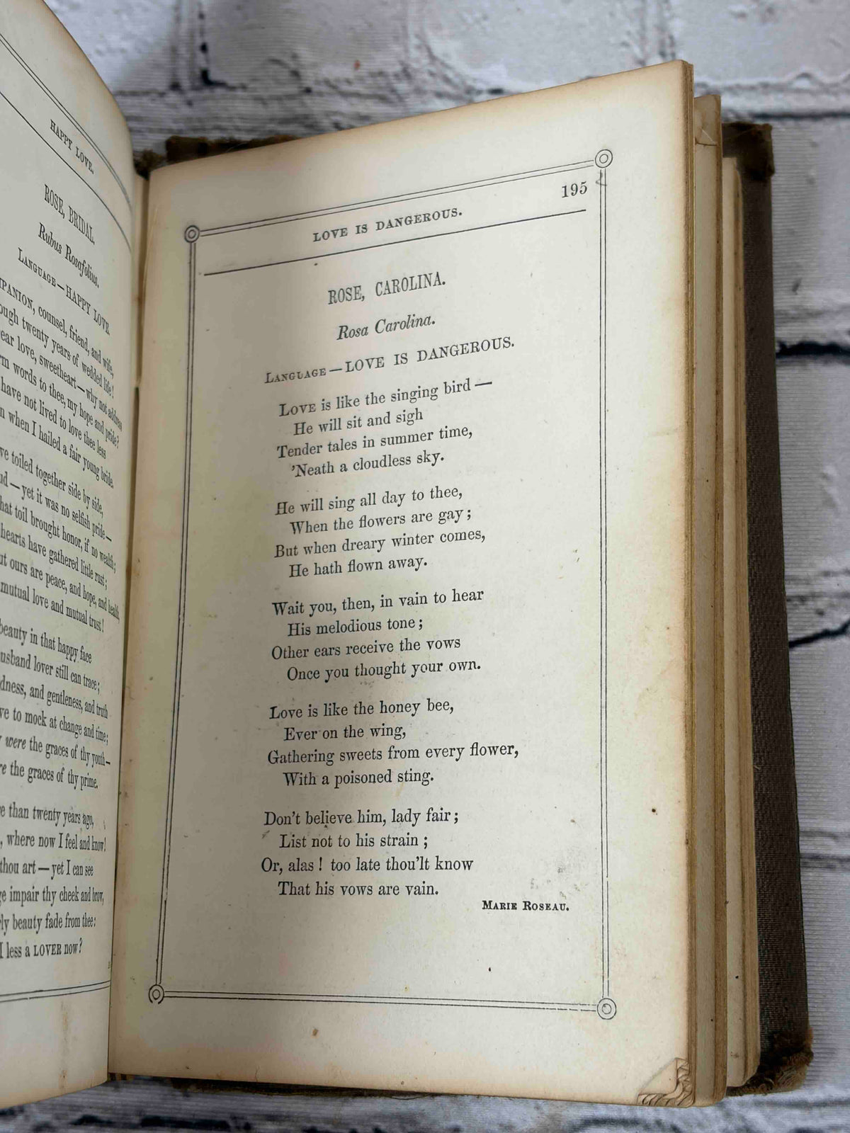 The Rural Wreath by Laura Greenwood, 1858 - interior pages