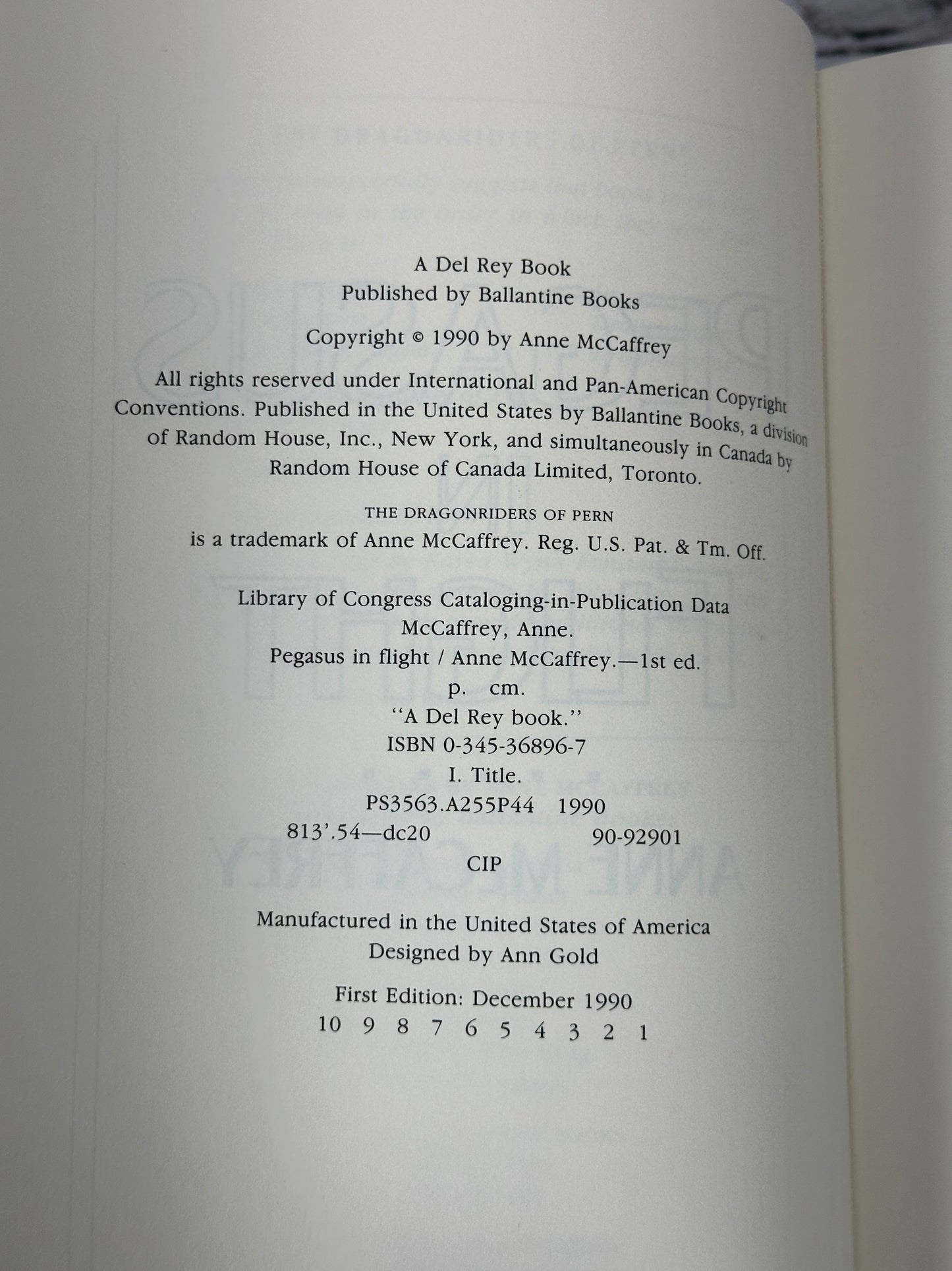 Lyon's Pride by Anne McCaffrey [1990 · 1st Print]