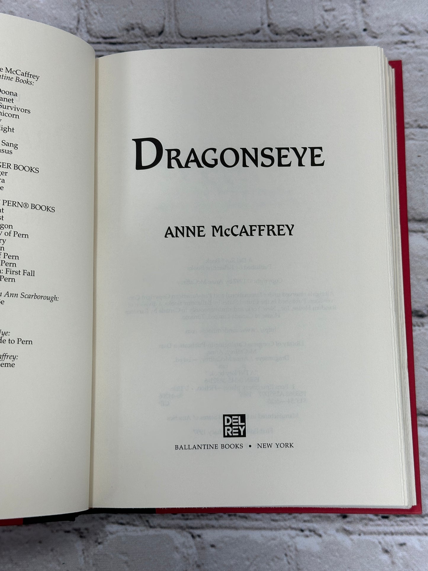 Dragonseye by Anne McCaffrey [1997 · 1st Print]