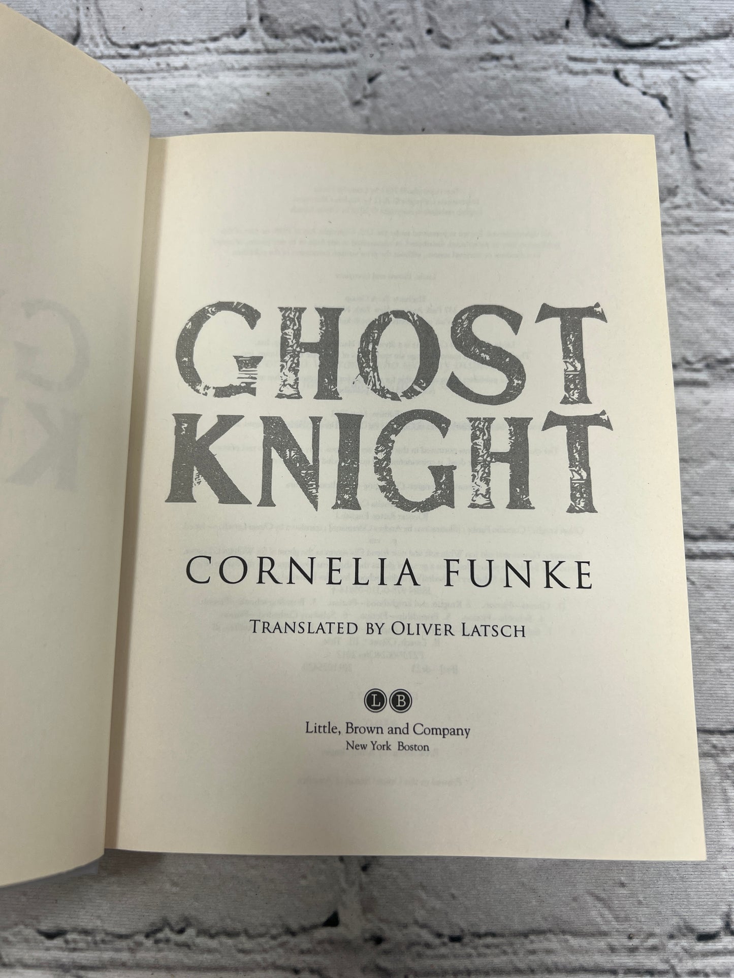 Ghost Knight by Cornelia Funke [2012]