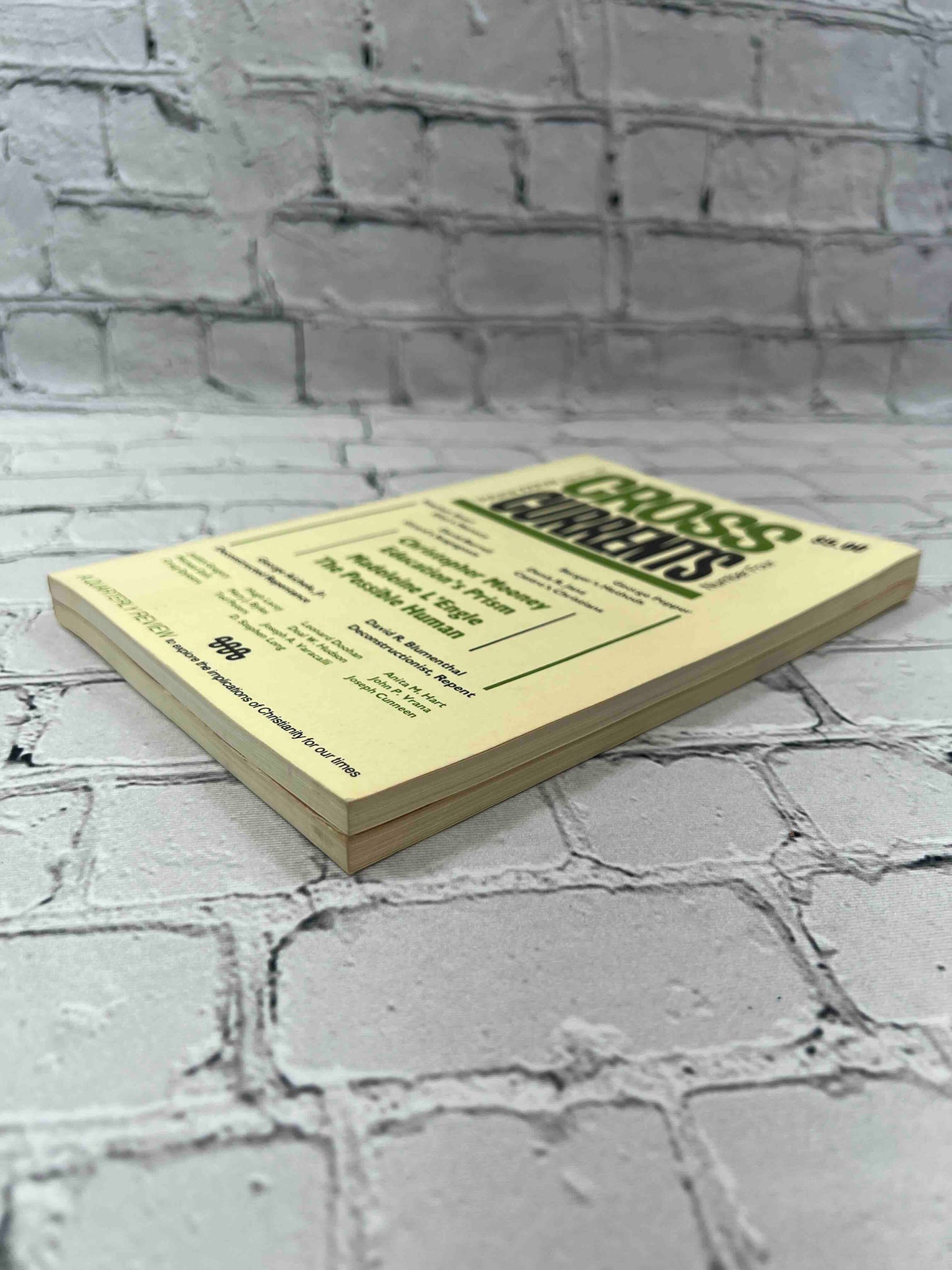 Cross Currents: Quarterly Review (Vol. 38, Number 3 & 4)