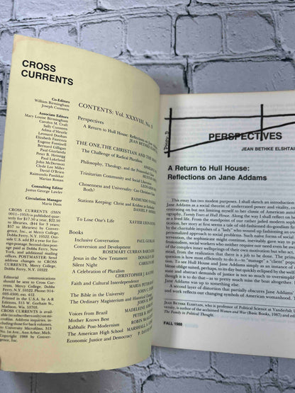 Cross Currents: Quarterly Review (Vol. 38, Number 3 & 4)