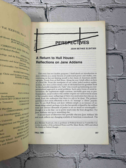 Cross Currents: Quarterly Review (Vol. 38, Number 3 & 4)