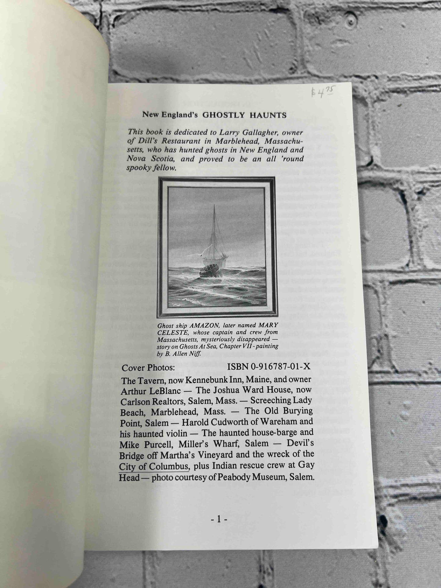 New England's Ghostly Haunts (Collectible Classics Series, Number 2)
