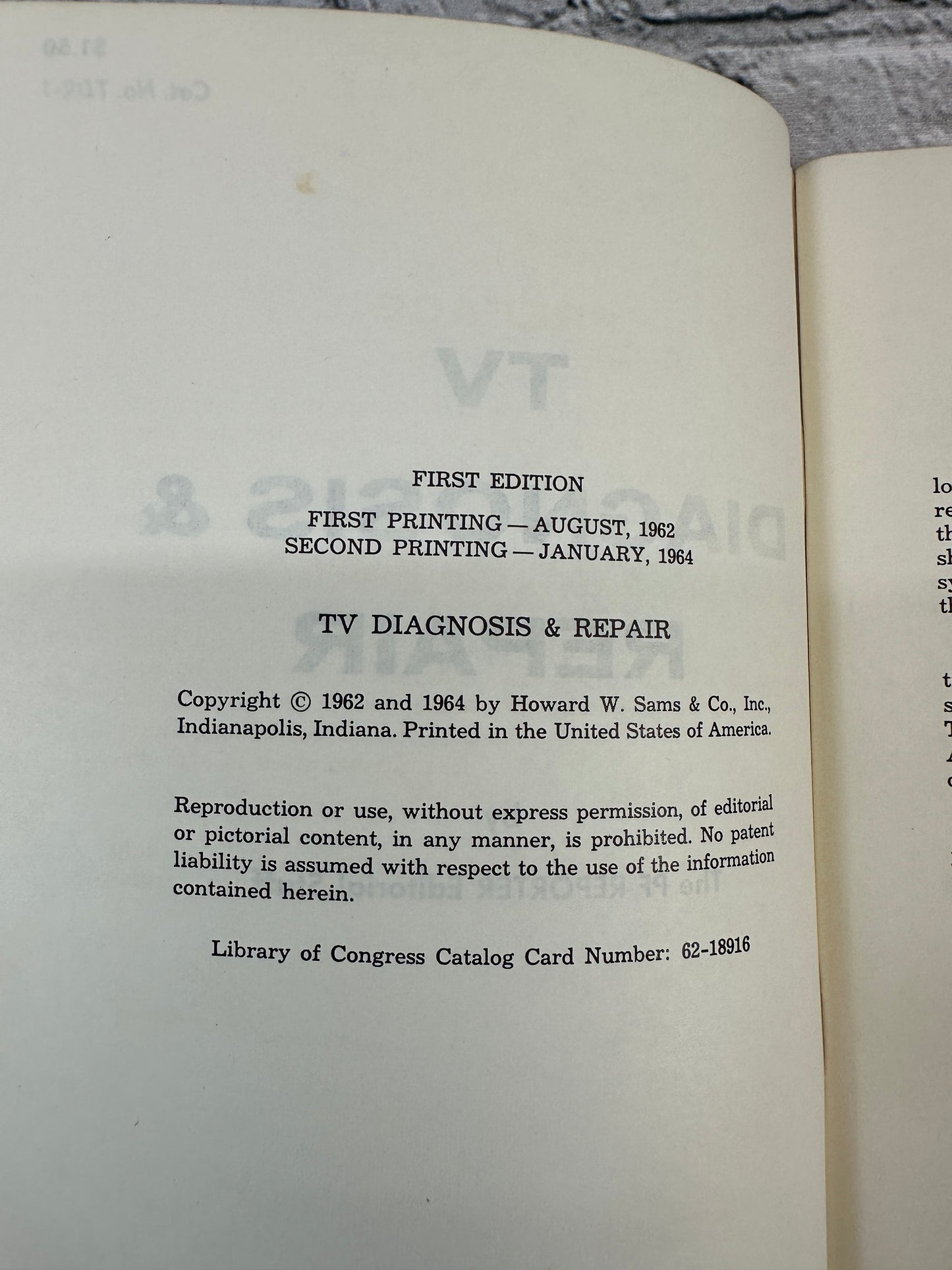 TV Diagnosis and Repair by PF Reporter Editorial Staff [1964 · First Edition]