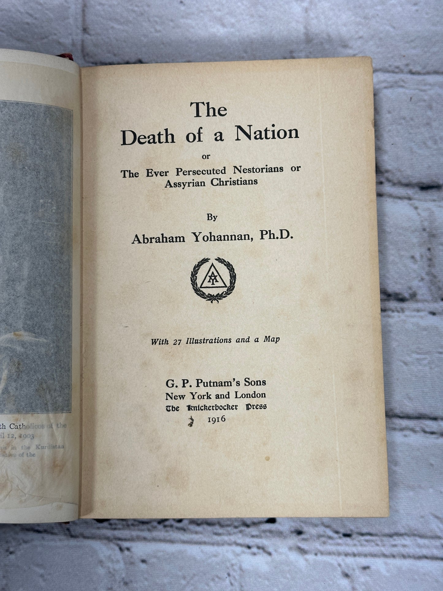 The Death of a Nation by Abraham Yohannan [First Edition · 1916]