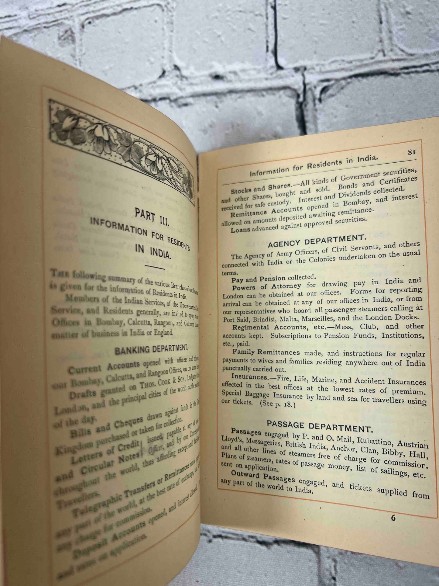 India Burma & Ceylon: Information for Travellers & Residents