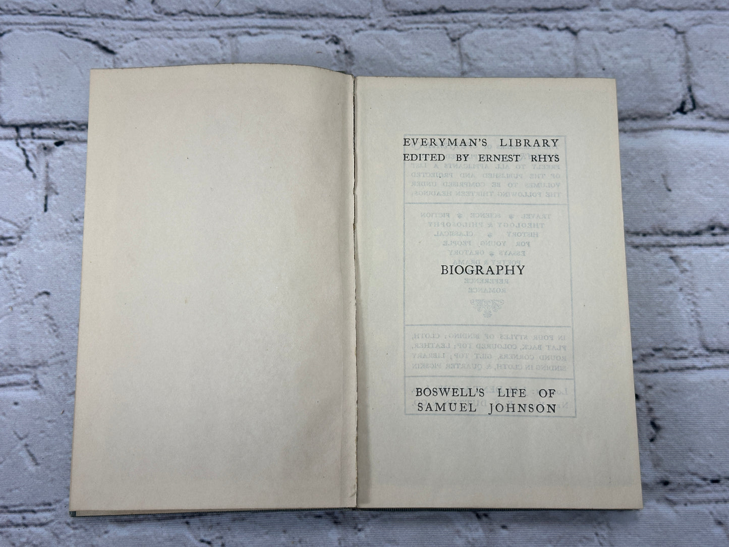 The Life of Samuel Johnson by James Boswell [Everyman's Library · 1916]