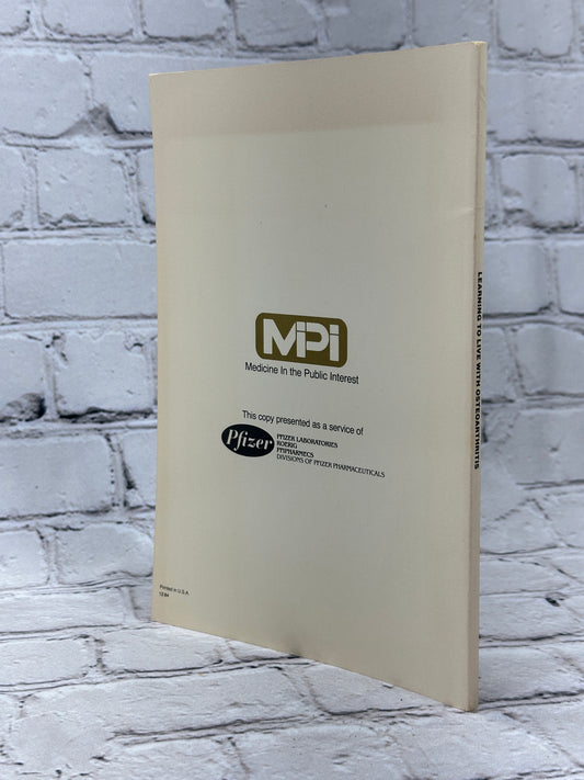 Learning to live with Osteoarthritis presented by Pfizer [1984]