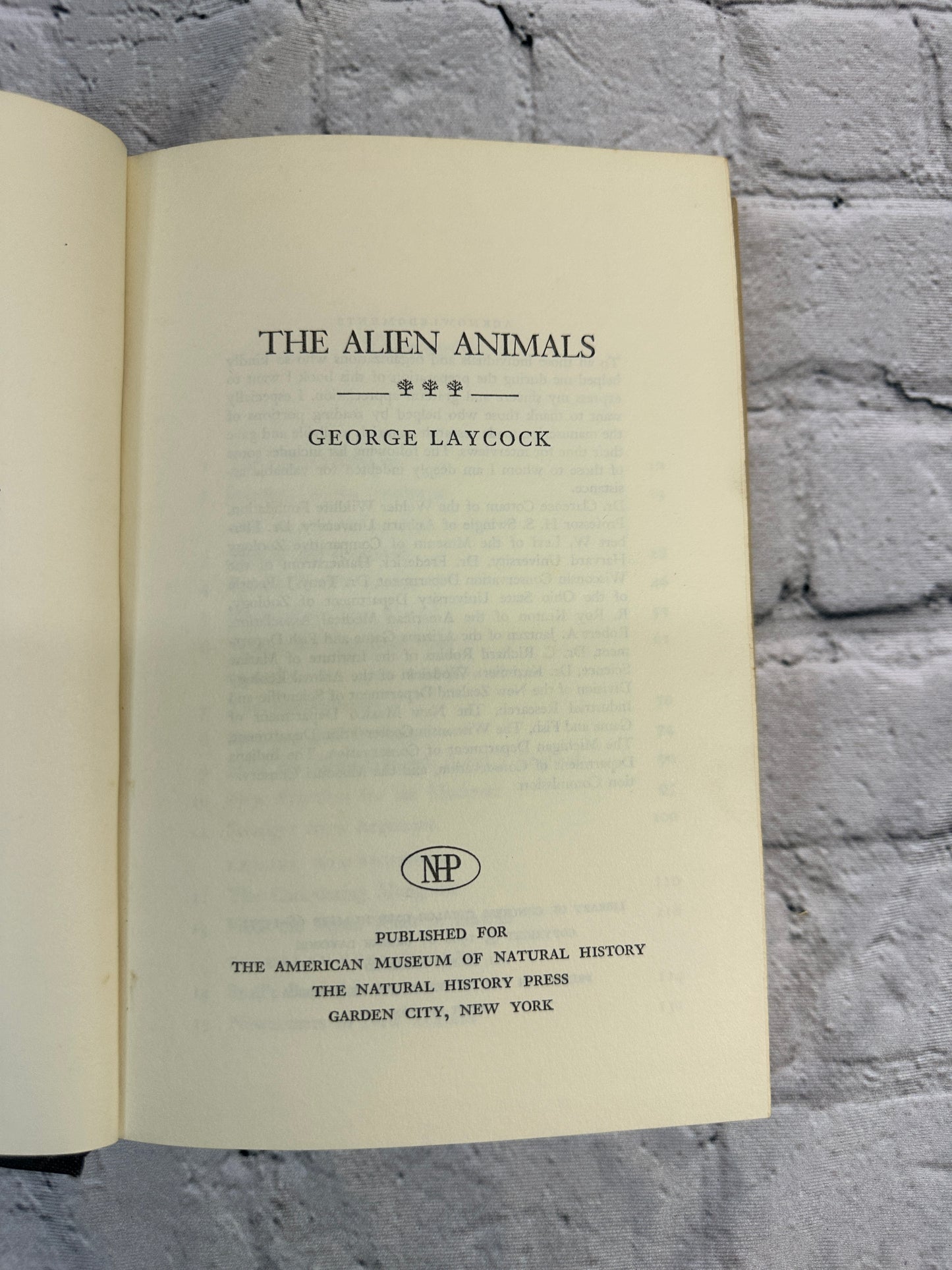 The Alien Animals by George Laycock [1966 · First Edition]