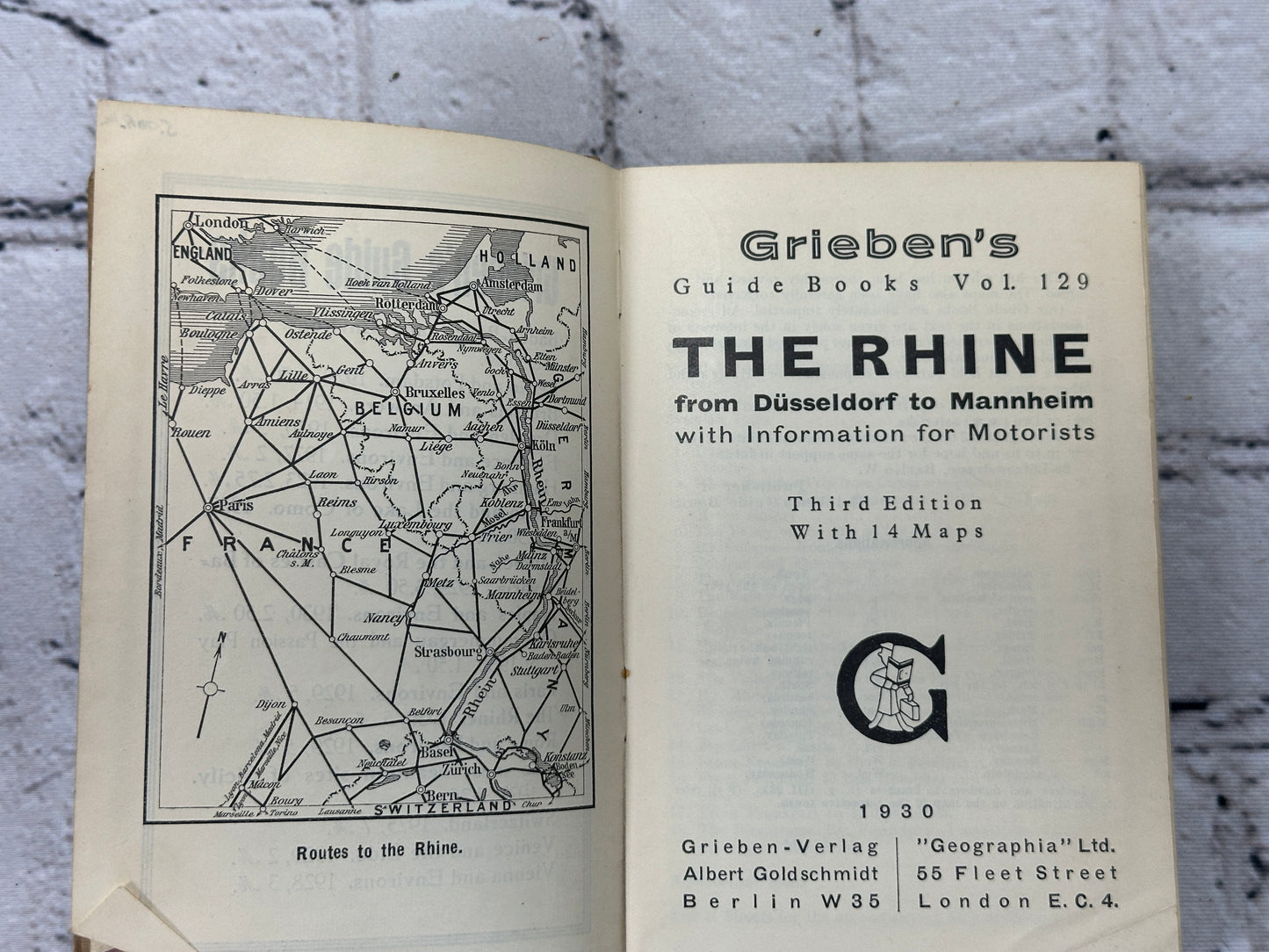 Grieben's Guide Book: The Rhine [Vol. 129 · Maps · 1930]