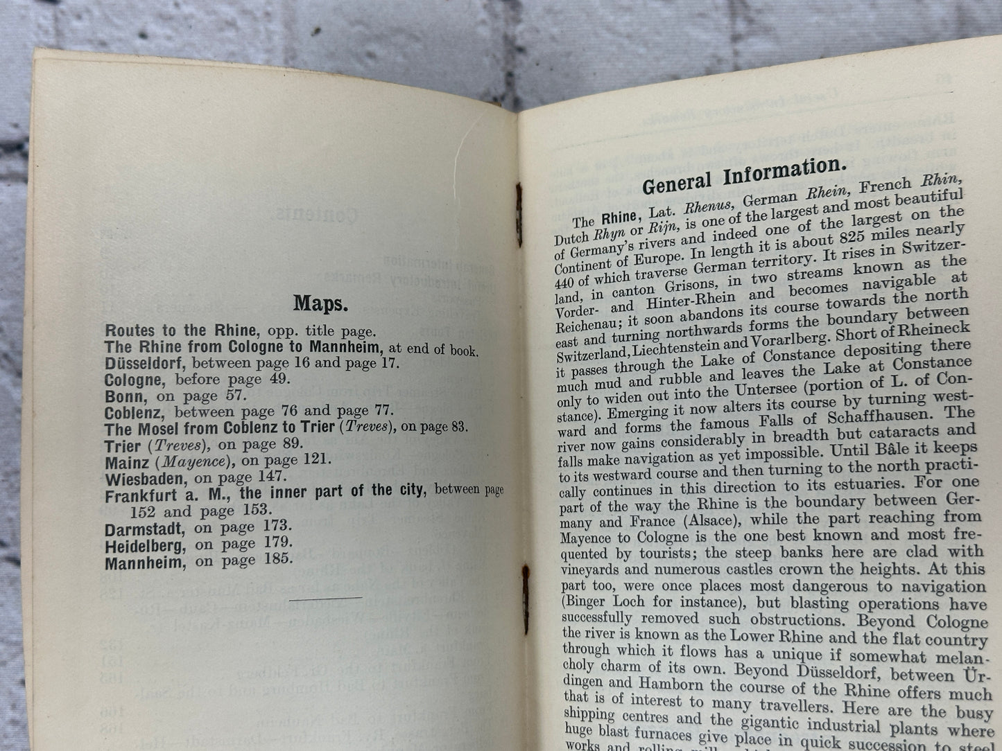 Grieben's Guide Book: The Rhine [Vol. 129 · Maps · 1930]