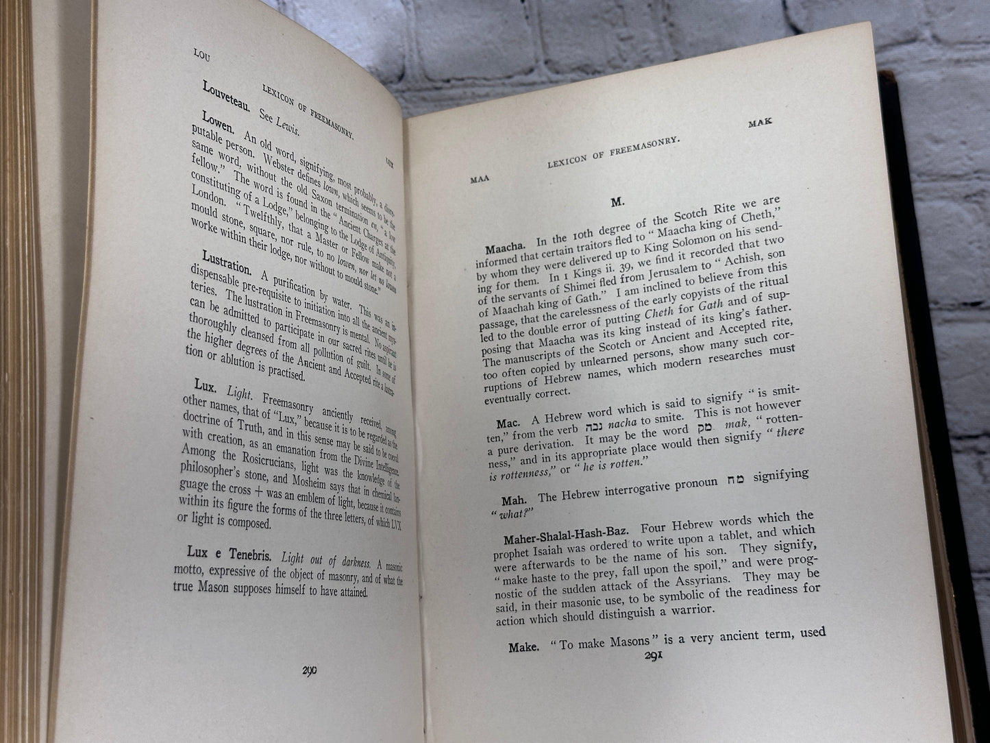 Lexicon of Freemasonry By Albert G. Mackey [McClure Publishing · 1914]