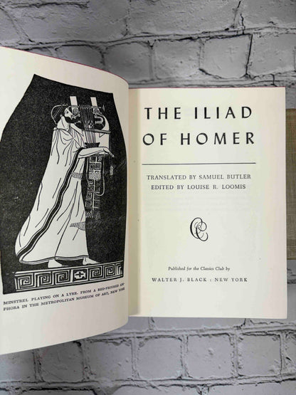 The Iliad and The Odyssey of Homer, Classics Club 1942-1944 - Iliad frontispiece and title page