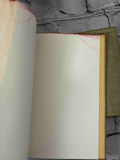 The Iliad and The Odyssey of Homer, Classics Club 1942-1944 - Iliad rear endpapers with stain at top corner