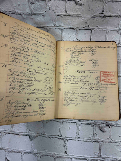 Pharmacist's handwritten formula book of Charles C. Neff, Ph.G., 1903-1906 - handwritten formulas, pages 2-3