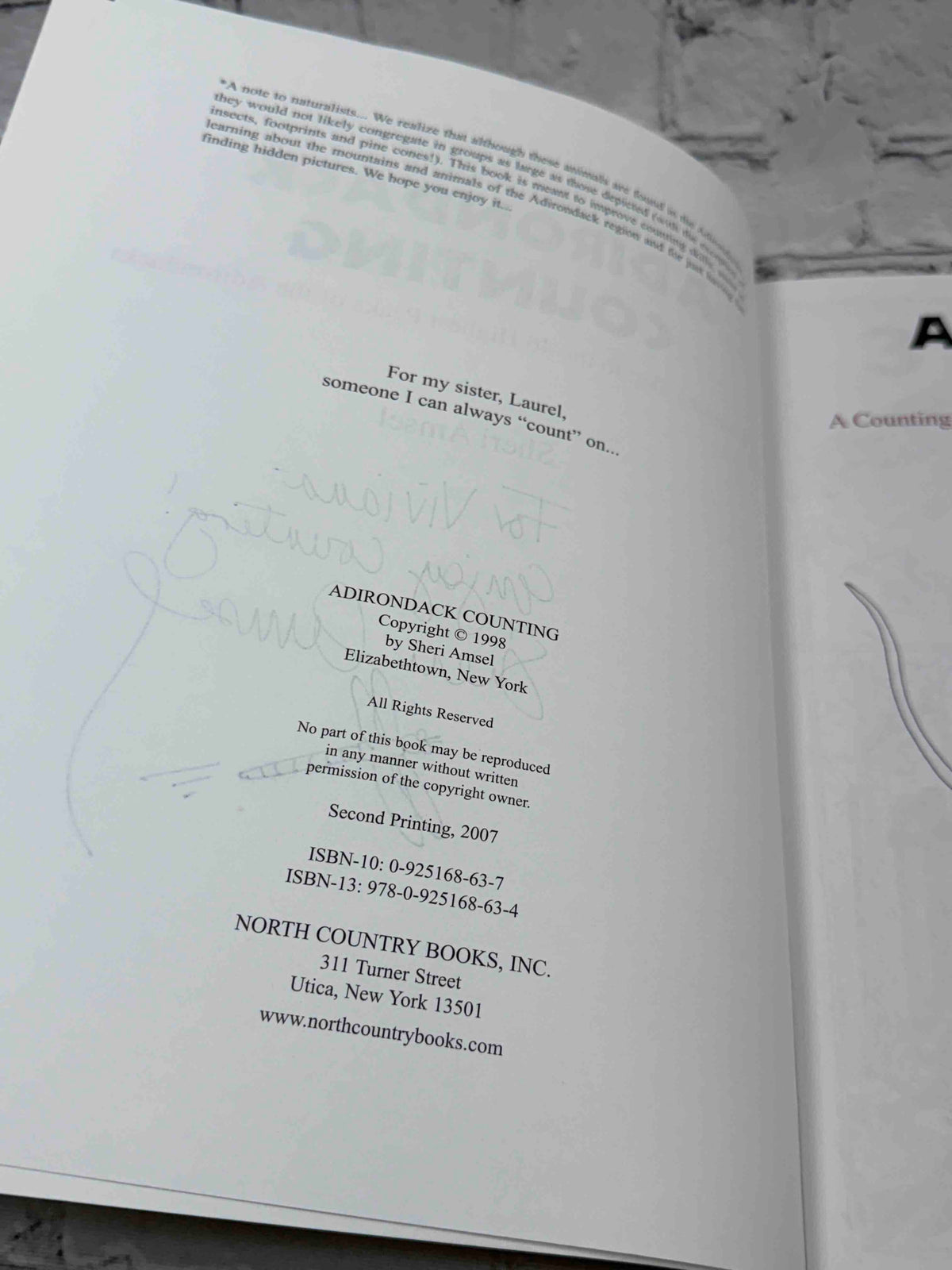 Adirondack Counting (Signed)