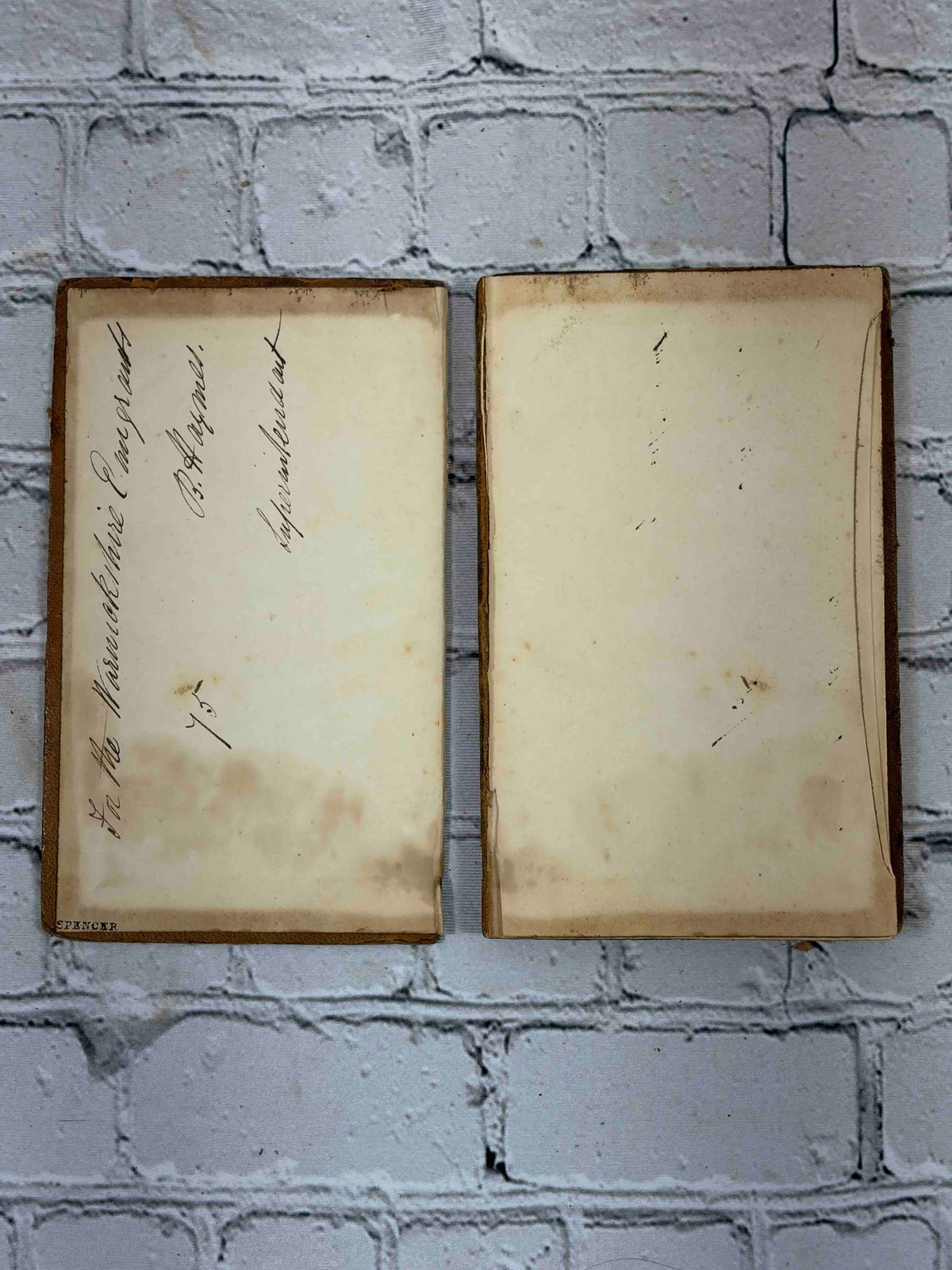 An Abridgment of the New Testament by Mrs. Trimmer, Rivington leather edition - Warwickshire Emigrants inscription on front pastedown