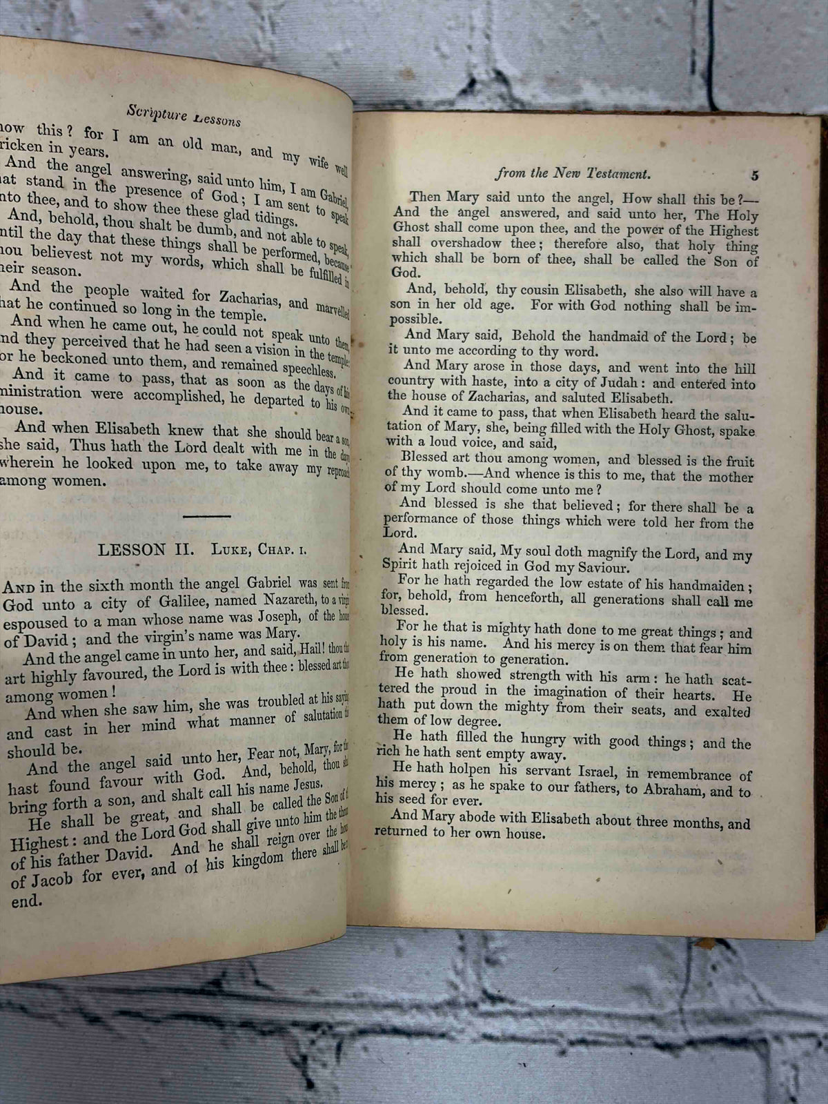An Abridgment of the New Testament by Mrs. Trimmer, Rivington leather edition - text pages