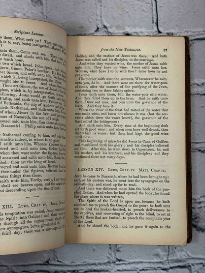 An Abridgment of the New Testament by Mrs. Trimmer, Rivington leather edition - text pages