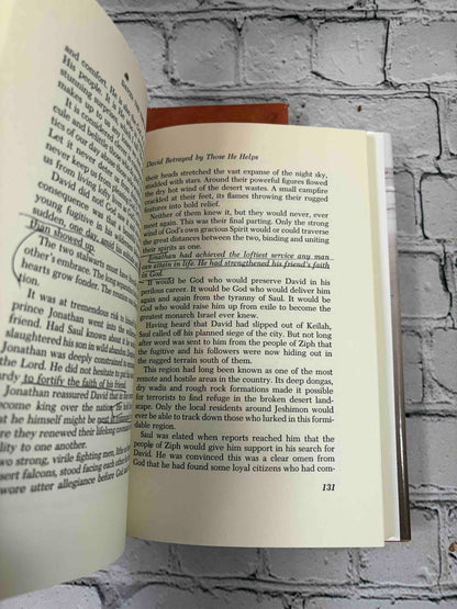 David I and David II by W. Phillip Keller, Word Books hardcovers - ink underlining in David I