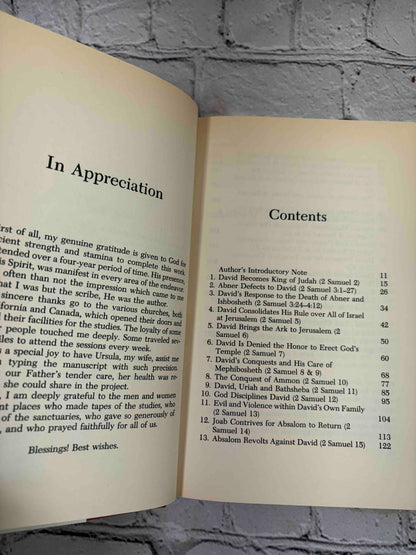 David I and David II by W. Phillip Keller, Word Books hardcovers - David II contents