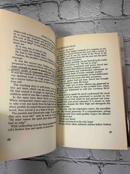 David I and David II by W. Phillip Keller, Word Books hardcovers - ink underlining in David II
