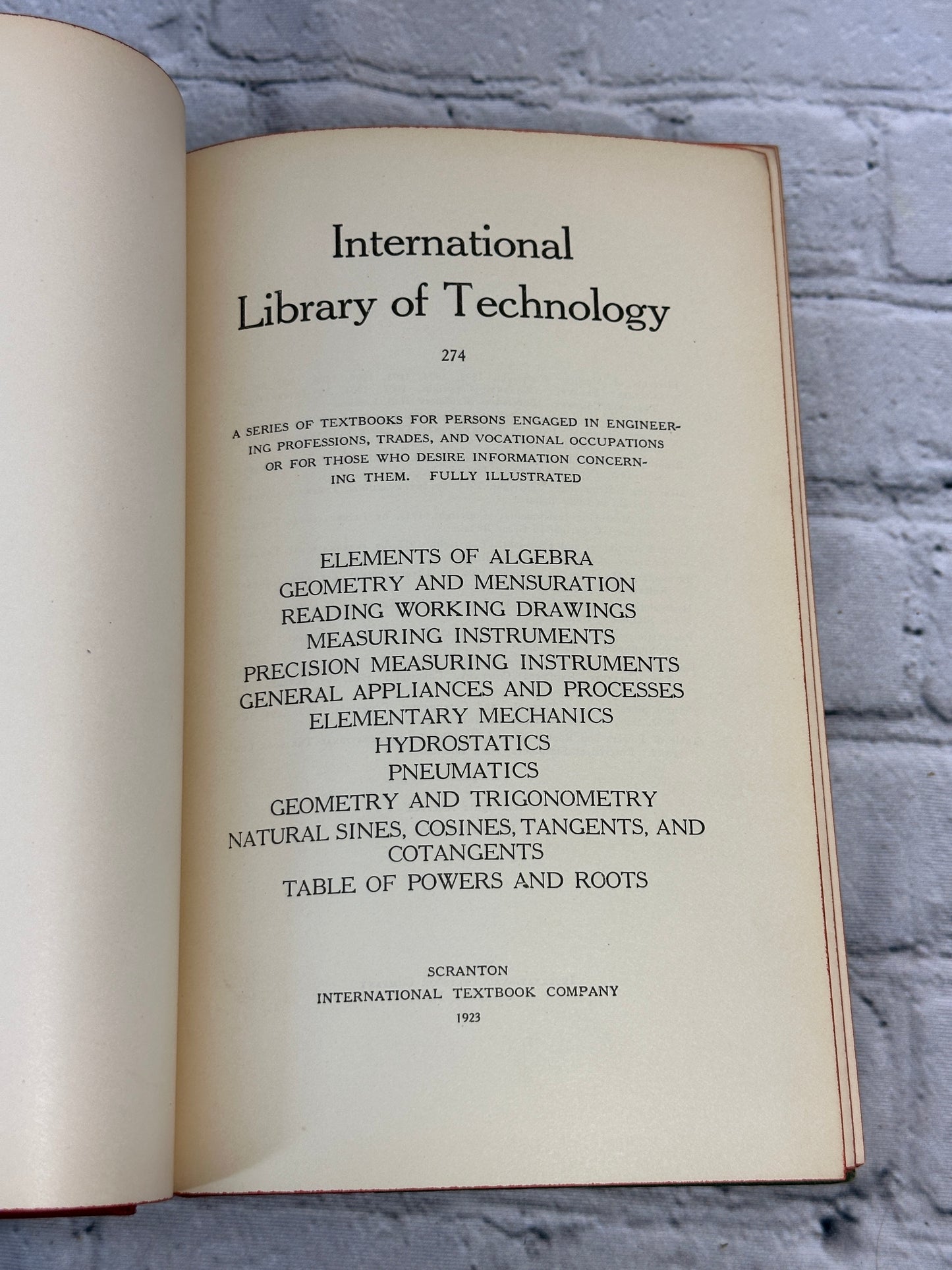 International Library of Technology #274: A Series of Textbooks... [1923]