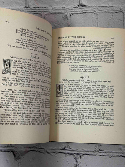 Streams in the Desert by Mrs. Chas. E. Cowman, 22nd edition - text pages